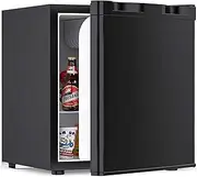 Compact Refrigerator, 48L Portable Mini Bar Fridge with Freezer, Adjustable Temperature, Removable Basket, Ideal for Cars, Road Trips, Home, Offices, and Dorms | Black
