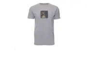 Goorin Bros The Animal Farm T Shirt Top Short Sleeve Dog - Made in Portugal - Charcoal