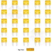 25x Mini Blade Fuse APM ATM 5A Amp Motorcycle Automotive Circuit Spade Set Kit