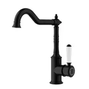 Clasico Sink Mixer Ceramic Handle in Matt Black