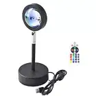 Remote Control Light LED 16Colors Rainbow Sunset Projection Lamp Modern Romantic