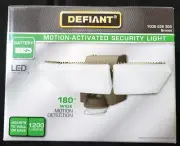 Defiant Bronze Triple Battery Motion Sensor Outdoor Integrated LED Flood Lights