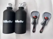 2 X Gillette fusion Razor without Blade and sport cold drink bottle 500ml