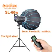 Godox SL-60W 5600K Studio LED Video Continuous Light + Stand + 120cm Softbox