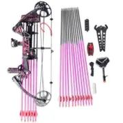 TOPOINT M1 10-50LB COMPOUND BOW & ARROW HUNTING TARGET ARCHERY CNC DUAL CAM