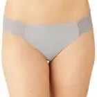 b.tempt'd Underwear Womens Gray Floral Lace Everyday Thong Panties Size Large