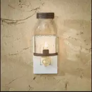 Mason Jar Nightlight by Park Designs - Wall Mount Light - Farmhouse Primitive
