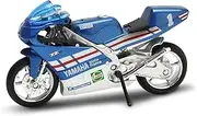 Welly Die Cast Motorcycle Blue Yamaha 1994 TZ250M, 1:18 Scale