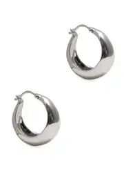 Daphine Oli Sterling Silver Hoop Earrings - One Size One Size