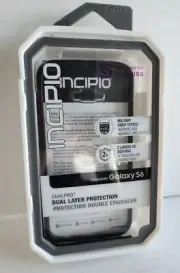 NEW Incipio DualPro Case for Samsung Galaxy S6 Clear/Black Slim Dual Layer