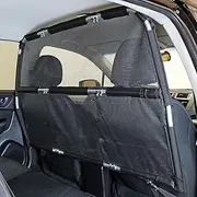 Bushwhacker® - Paws n Claws Deluxe Dog Barrier 50" Wide - Ideal for Smaller Cars, Trucks, and SUV's - Patent Pending - Pet Restraint Car Backseat Divider Vehicle Gate Cargo Area