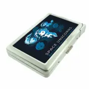 Space Unicorns Em1 Cigarette Case with Built in Lighter Metal Wallet