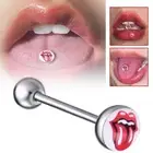 Tongue Nail Earrings Dumbell Earrings Tongue Studs Piercing| Punk Body M5F9