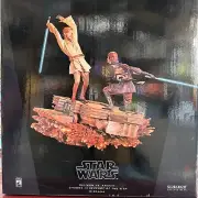 Rare Sideshow Star Wars Revenge Of The Sith Obi-Wan Vs Anakin Diorama Statue