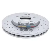 Bremtec Euro-Line GeoZinc Coated Brake Rotor - BDR25390EL