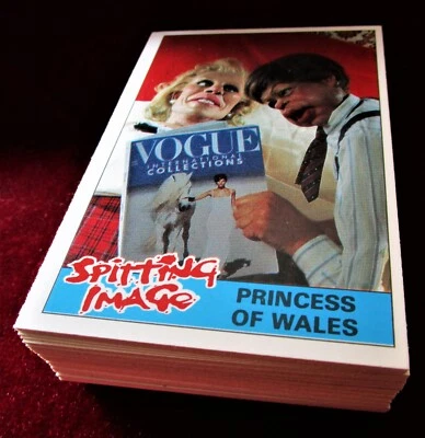 SPITTING IMAGE - Complete VINTAGE Base Set (66 CARDS) - TOPPS 1990