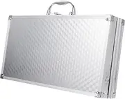 OFFSCH Portable Aluminum Tool Box with Reinforced Corners Lightweight Carrying Case for Tools and Documents Durable Storage for Home Office and Travel Briefcase for Practical