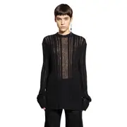 [ANN DEMEULEMEESTER] Maddie Irregular Rib Sweater Black