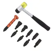 Car Metal Body Dent Repair Tap Down Dent Lifter Fix Pen Rubber Hammer Tool Kit