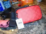 Coach North/South Zip Phone Women's Crossbody COLOR BLOCK Print C7426