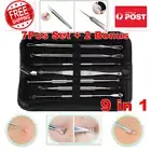 9in1 Blackhead Extractor Tool Remover Acne Pimple Blemish Comedone Kit Skin Care