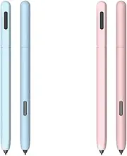[DAYJOY] 2 Pack Silicone Sleeve Case Compatible with Samsung Galaxy Tab S7/S7+/S7 FE/S8/S8+/S8 Ultra/S9/S9+/S9 Ultra/S10/S10+/S10 Ultra S Pen, Protective Skin Non-Slip Smooth Grip Holder(Blue+Pink)
