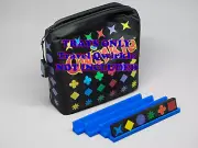 Set of 4 Blue - Travel Qwirkle Tile Tray Holders (Game NOT included)