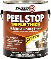 Zinsser Peel Stop Triple Thick Primer – Peel-Resistant, Water-Based, High-Binding, Flexible, Fast-Drying, Crack Sealing, White Finish, for Interior & Exterior Surfaces, White, 3.78 Litre