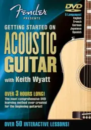 Fender Getting Started Acoustic Guitar for Beginner Lessons Learn Play Video DVD