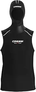 Cressi Base Layer Hood Vest Man 2.5/5 mm Underwear with Integrated Hood for Men