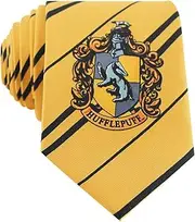 Cinereplicas - Harry Potter - Unisex Tie - Authentic Replica - Officially Licensed - Hufflepuff - Standard Size - 100% Microfiber - Black & Yellow