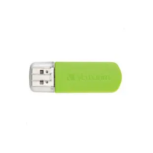 【Verbatim 威寶】Mini USB2.0 64GB隨身碟 小草綠(2入組)