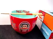 Ramen Noodle Bowl Paul Frank With Chopsticks NEW!!