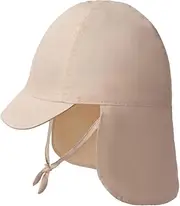 [Gifts Treat] Baby Girls Sun Hat 100% Cotton Hat,Baby Toddler Kids Beach Hats with Neck Protection,Summer Beach Essentials for Baby Kids