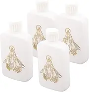 TOVINANNA Religious Craftwork Decorative Copper Holy Water Containers 100ml-7 Refillable Party Water Bottle for Wedding