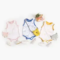 在飛比找蝦皮商城優惠-Sanlutoz 夏季嬰兒衣服 卡通寶寶包屁衣