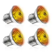 Reptile Heat Lamp Turtle Heating Light 4PCS 50W UVA UVB Heat Bulb Simulated S
