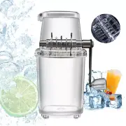 Portable Manual Ice Shaver Block Shaving Machine Crusher Snow Ice Cone Maker New