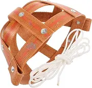 FONDOTIN Horse Face Mask Farm Muzzle Nylon Cord Leather DIY Size Bite Prevention
