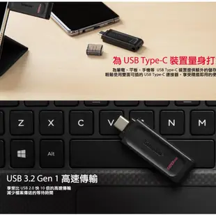 金士頓 DATATRAVELER 70 隨身碟 128G USB-C DT70/128GB USB 3.2 Gen 1