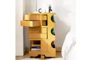 ArtissIn Storage Trolley Bedside Table 5 Tier Cart Boby Replica Yellow
