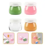 8pcs Lotion Jars Lids Empty Face Cream Jars Beads Storage Pots