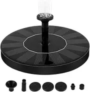 Solar Fountain Pump, Solar Powered Water Features with 6 Nozzles for The Garden, 7V 1.5W Floating Solar Powered Fountains for Bird Bath Pool Patio Pond and Fish Tank
