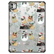 iPad Pro 11-inch (M4) iPad Impact Case Christmas Pugs