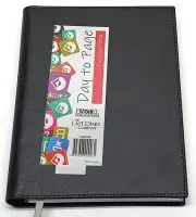 2025-2026 Financial Year Diary Ainsley A5 Day to Page Black Last Diary Company F