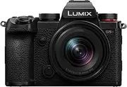 Panasonic DC-S5DNE-K Lumix S5D Full Frame Camera L-Mount 24.2MP 4K 60P Recording Live View Viewfinder 180° Flexible Monitor WiFi Bluetooth with S-R1840E 18-40mm Lens Black