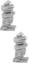 Mini Rockery Figurine Lifelike Sandstone Decor for Micro Landscapes Aquariums and Garden Settings Adornment for Fish Tanks and DIY Gardening