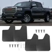 Black 4Pcs Mud Flaps Fit For GMC Sierra 1500 2500 Splash Mud Guards Front & Rear