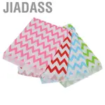 JIADASS 4 色 25 件/包婚禮派對用品條紋糖果自助紙袋甜蜜經編零食袋