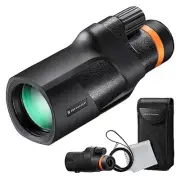 12X50 Monocular Telescope with Cleaning Cloth, FMC Lens & BAK4 12*50-Black